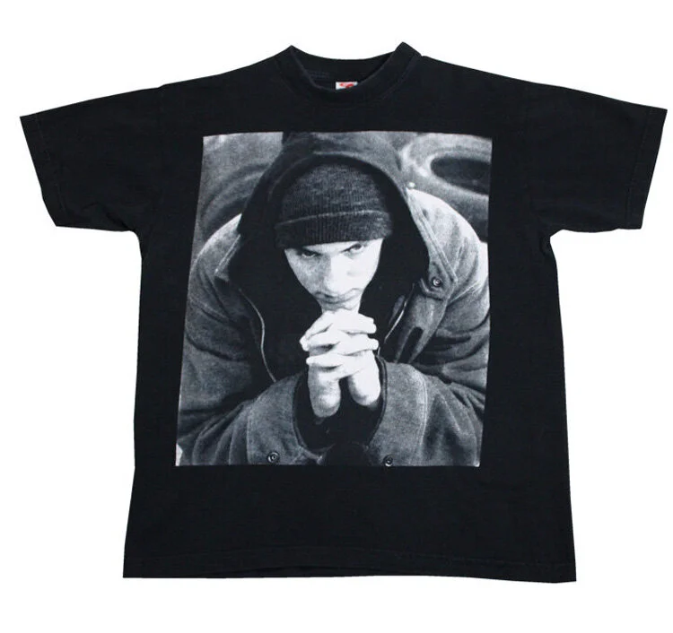 Eminem 8 Mile Black T Shirt (Size L, Fits Smaller) — RootsBK